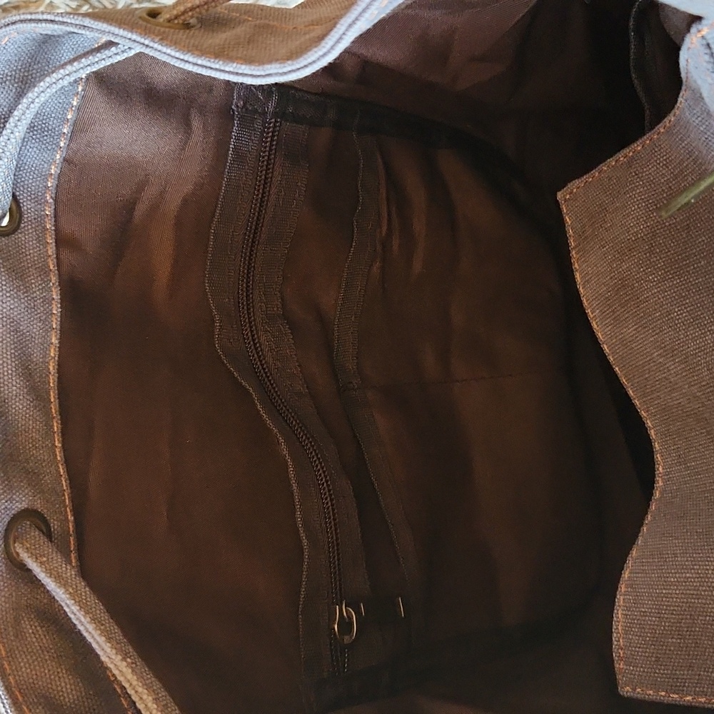 Canvas backpack - Picture 7 of 8